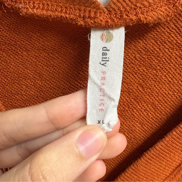 Daily Practice Anthropologie Orange Polka Dot 2 Piece Lounge Set Size XL - Picture 3 of 7